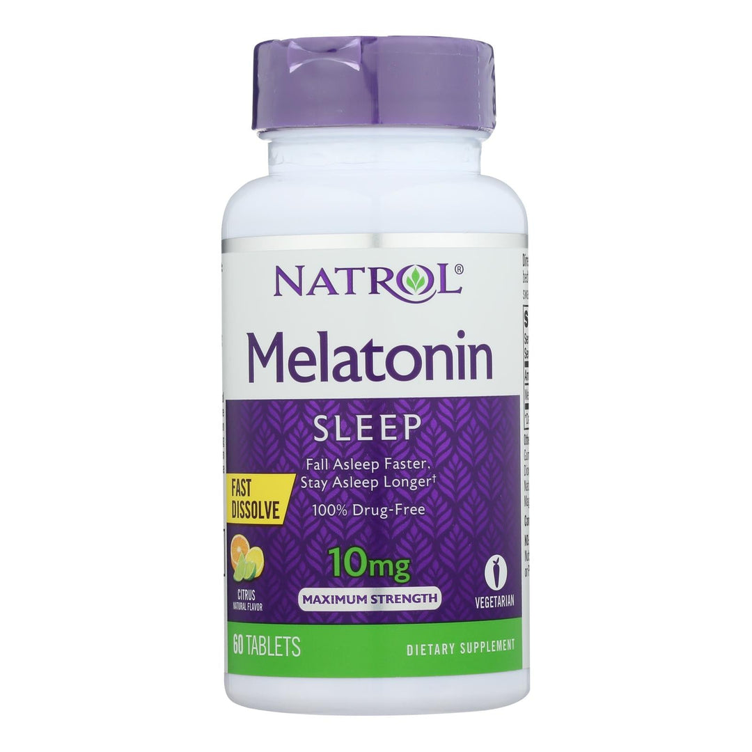 Natrol - Melatonin 10mg F/d Citrus - 1 Each - 60 Tab - Maras Green